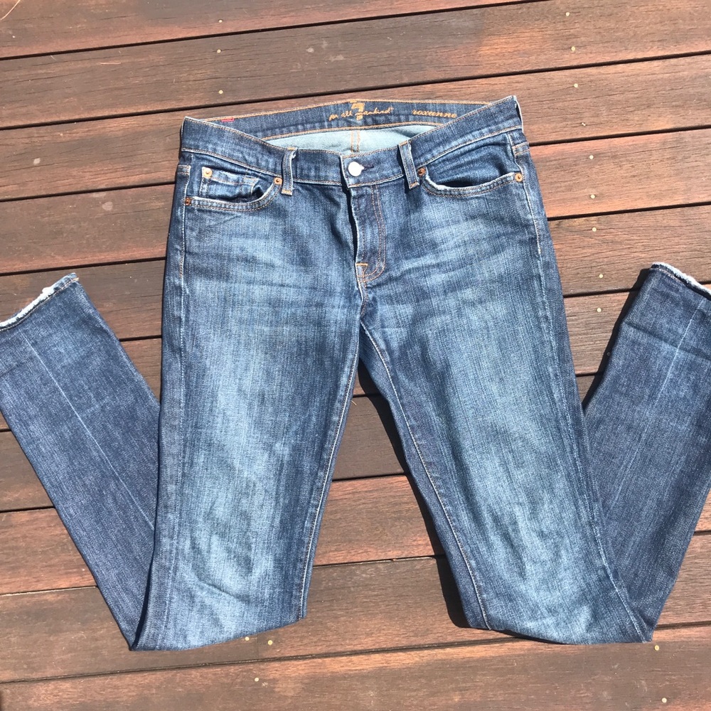 7 For All Mankind Roxanne Dark Wash Jeans